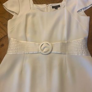 Tarhari crepe formal dress lined cream color, like new